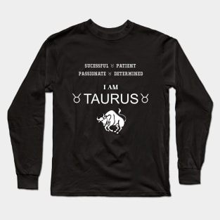 Taurus horoscope 02 Long Sleeve T-Shirt